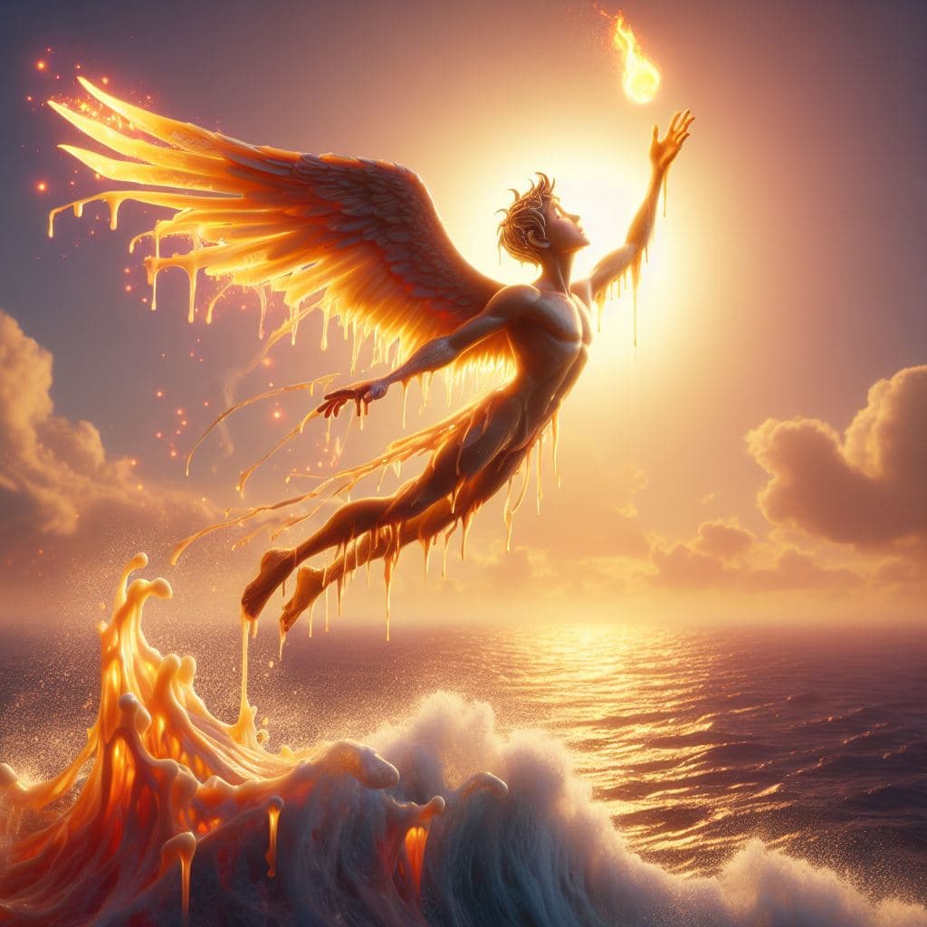 Мифы древней греции Дедал и Икар рисунки