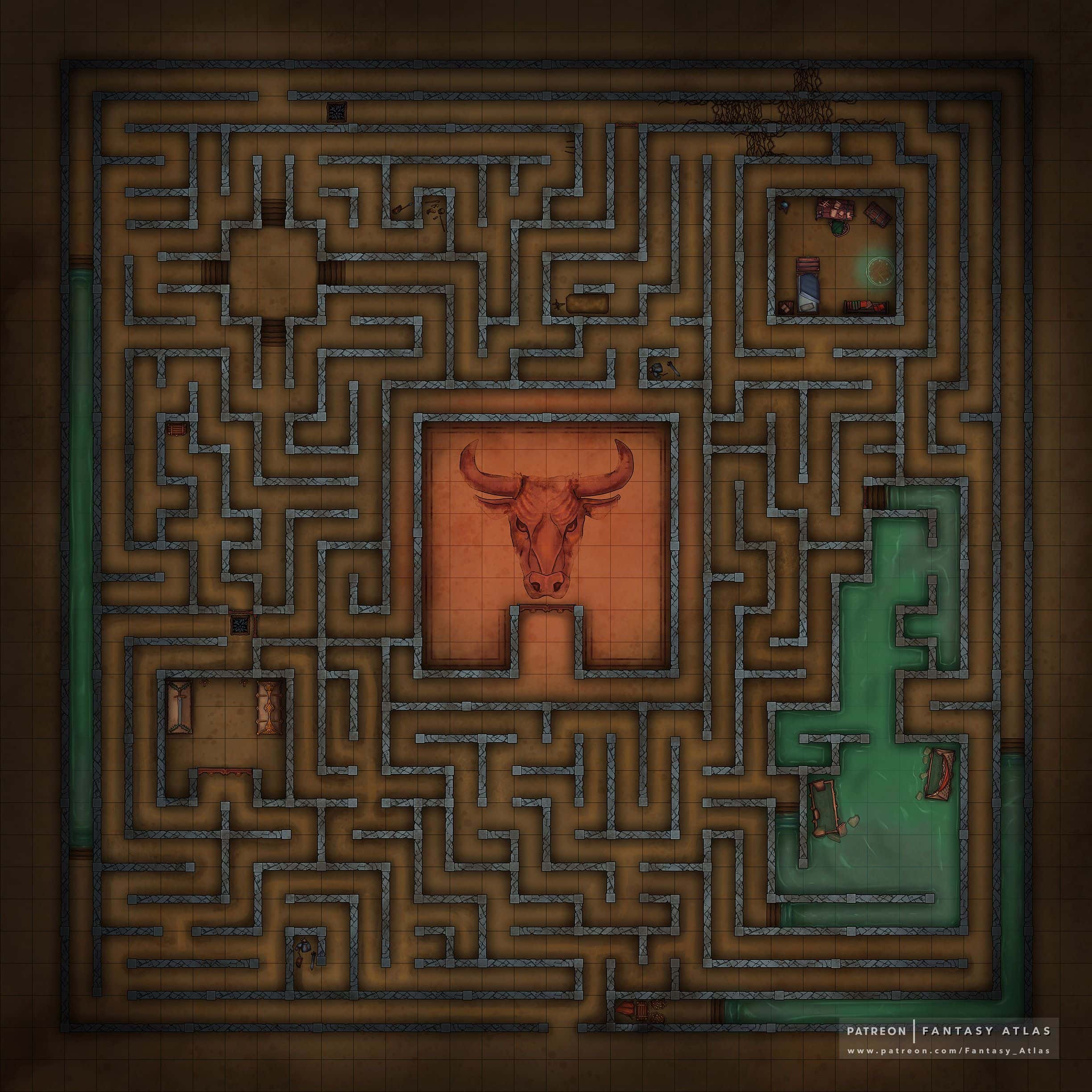 Карта лабиринта минотавра